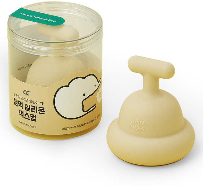 Jam Muk Ggaks Cup 哄寶寶拍嗝神器 72g, 米色, 1個