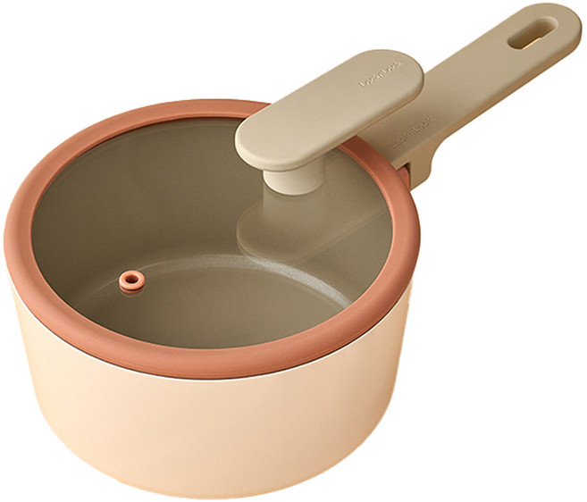 락앤락 인덕션 슈트 브릭 편수냄비, 18cm, 화이트, 1개