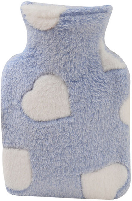 도림 하트 천국 보온 물주머니 500ml, 스카이블루, 1개