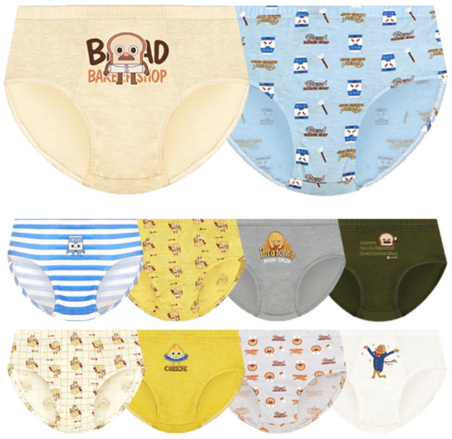 엠알키즈 브레드 남아용 순면 삼각팬티 10종 세트 MKBP_028set