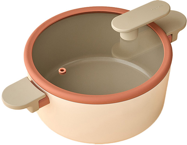 락앤락 인덕션 슈트 브릭 양수냄비, 22cm, 화이트, 1개