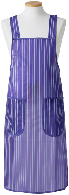 로사홈 스트라이프 우레탄 앞치마 소, 보라, 1개