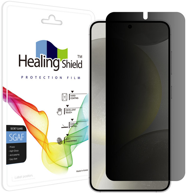 힐링쉴드 사생활 휴대폰 액정보호필름 세트, 1세트