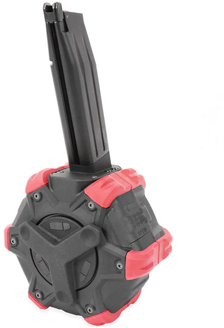 에이더블유커스텀 Drum Magazine 하이카파 탄창, 레드, 1개