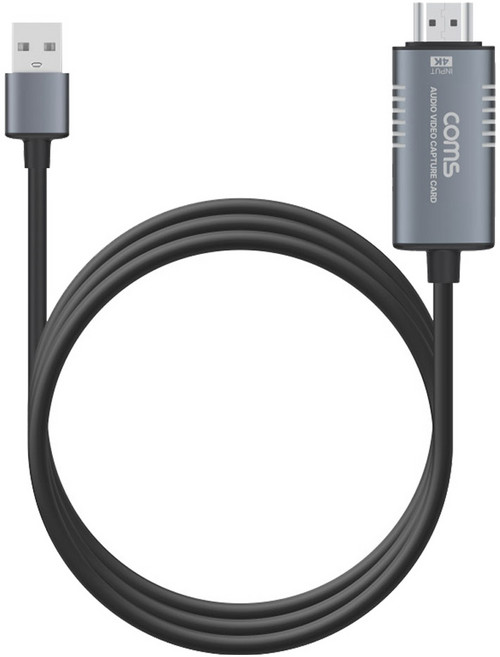컴스 HDMI to USB 2.0 A타입 캡쳐, 1개, 1.8m