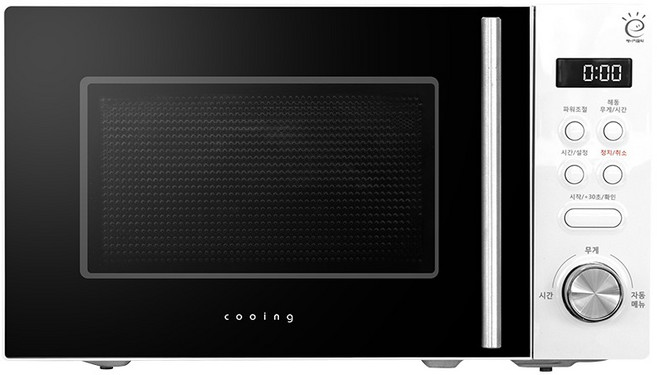 쿠잉전자 전자레인지 버튼 다이얼식 20L, MM-E20BW(블랙)