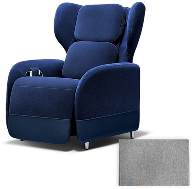 바디프랜드 파밀레C 마사지소파 + 러그 세트 방문설치, 마사지소파(BFX-2200), 인디고(마사지소파), 랜덤발송(러그)