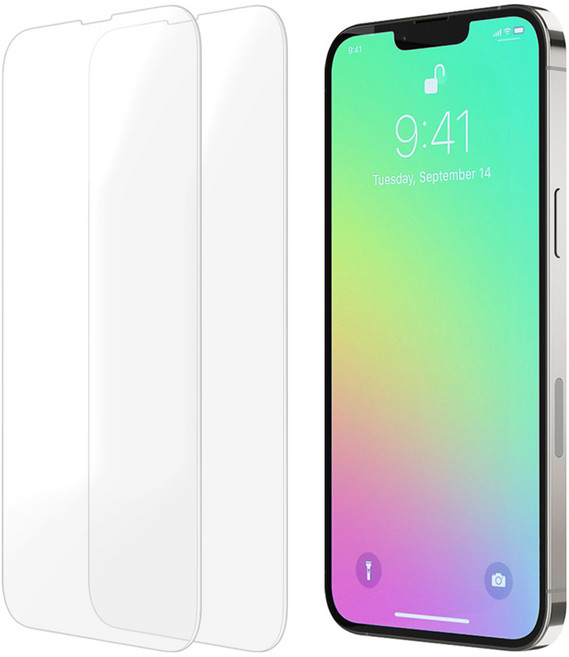 모란카노 플래쉬 강화유리 액정보호필름 2p 세트 투명, 1세트