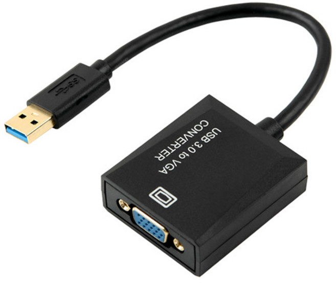 Coms USB 3.0 to VGA 1920x1080 支援PNP 支援Win7/8/10 D SUB RGB 轉換器, DM181, 1個