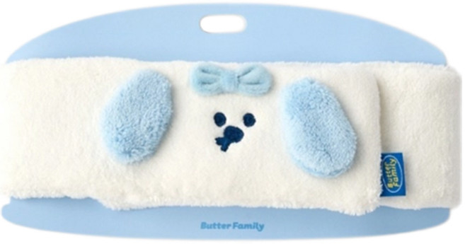 버터샵 올데이 멍솜이 벨크로 세안밴드 FREE, 1개, 화이트