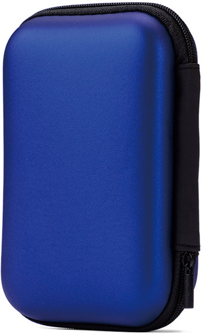 와이에스컴퍼니 휴대폰 충전 케이블 보조배터리 보관 파우치, 블루, 1개