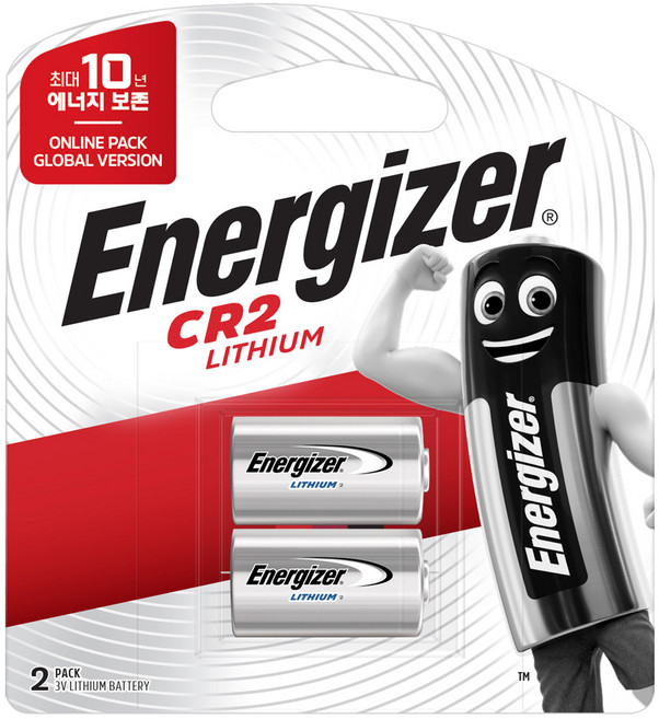 에너자이저 리튬 CR2 Global Version 10년 보존 특수건전지, 2개입, 1개