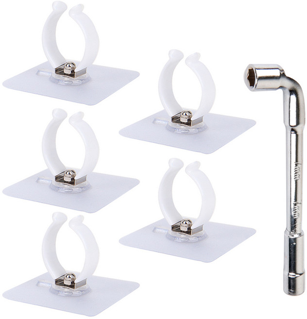 와이넷 통돌이용 배수 호스 접착고정대 5p + 더블 소켓 렌치 세트