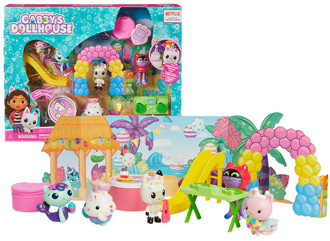 SPIN MASTER 蓋比的娃娃屋 貓熊貓的生日派對公仔組, 1套