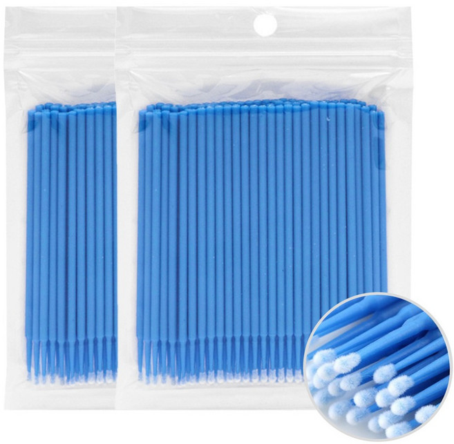 라몽 다용도 미세작업 마이크로 면봉 숏헤드, 1개, 200개입