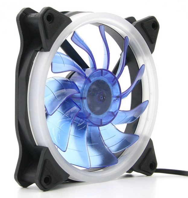 컴스 Blue LED 케이스용 쿨러팬 120mm, BT200, 1개, 혼합색상