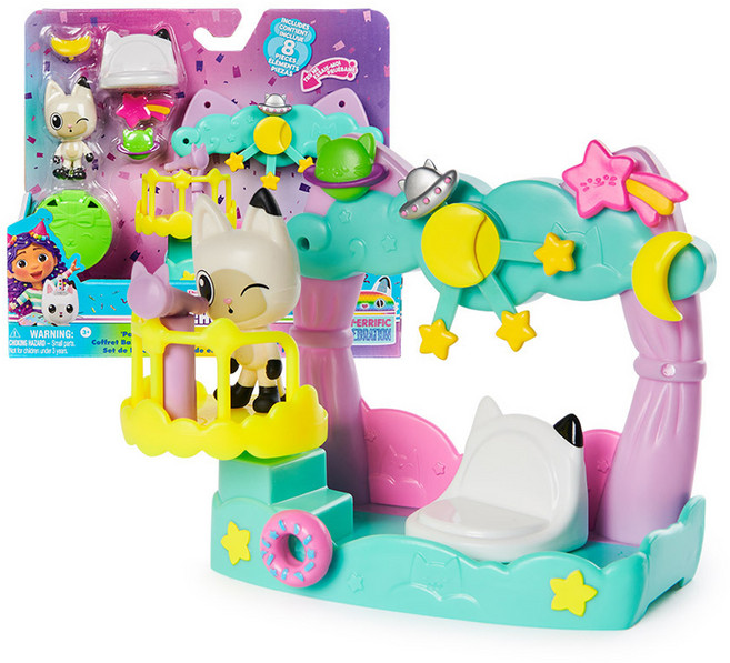 SPIN MASTER 蓋比的娃娃屋 貓熊喵的觀景陽台玩具組, 1套