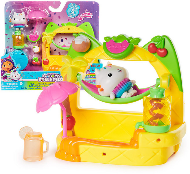 SPIN MASTER 蓋比的娃娃屋 凱琪的冰沙陽臺套組, 1套