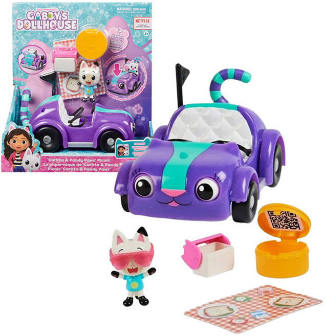 SPIN MASTER 蓋比的娃娃屋 卡莉塔與貓熊喵公仔套組, 1套