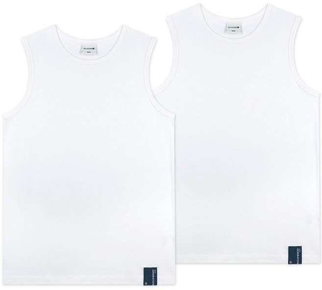 젤리스튜디오 아동용 심플 레이어드 민소매 티셔츠 2종 세트