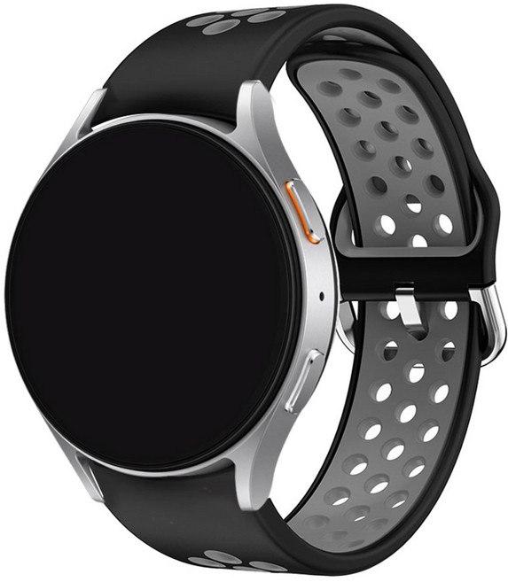 스페이스쉴드 갤럭시 워치 호환 날개형 스포티 실리콘 스트랩 20mm, 블랙그레이