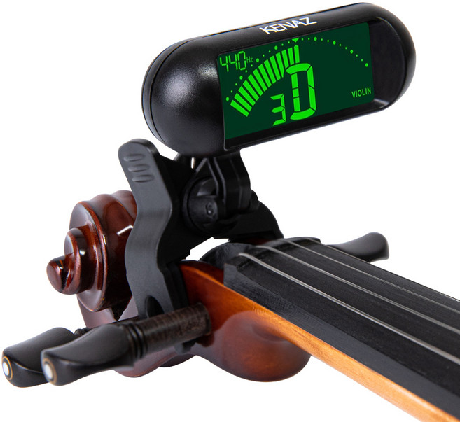 케나즈 바이올린 전용 튜닝기 클립 튜너 KVT05, 1개