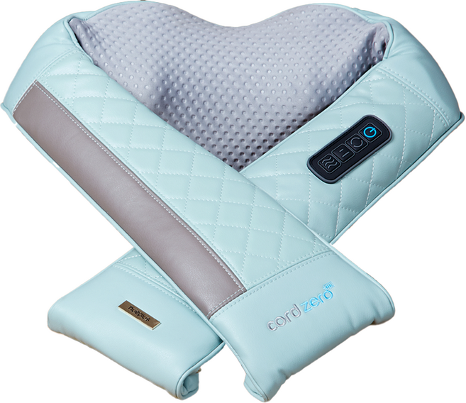 해피룸 휴플러스 무선 목 어깨 마사지기, 민트, Cordzero-880