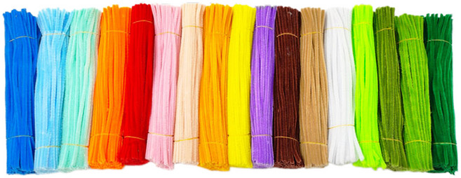 코히모 컬러 철사 모루 공예 만들기 재료 17종 200p 세트 5W0020, 혼합색상, 1세트