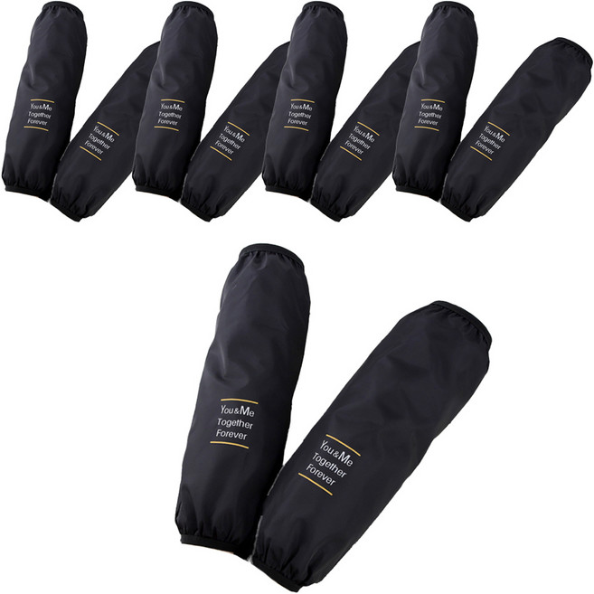 저스트픽 작업용 방수 팔토시 5세트, 블랙