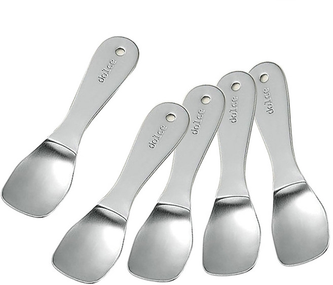 재팬 에코 잘퍼지는 돌체 304스텐레스 아이스크림스푼 1721-339, 실버, 5개