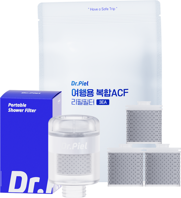 닥터피엘 여행용 필터 고급형 + 고급형 리필 필터 3p + 전용 파우치 세트, 1개