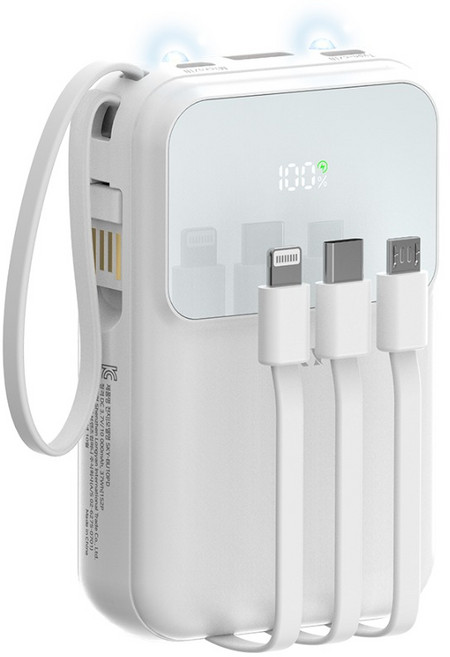 SKY 필 U10PD 고속 충전 보조배터리 10000mAh, 폴라 화이트, SKY-BU10PD