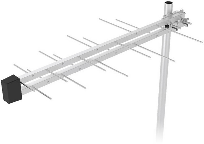 컴스 디지털 TV 실외용 안테나 수신기 + 케이블 10m 세트, GK443, 1세트