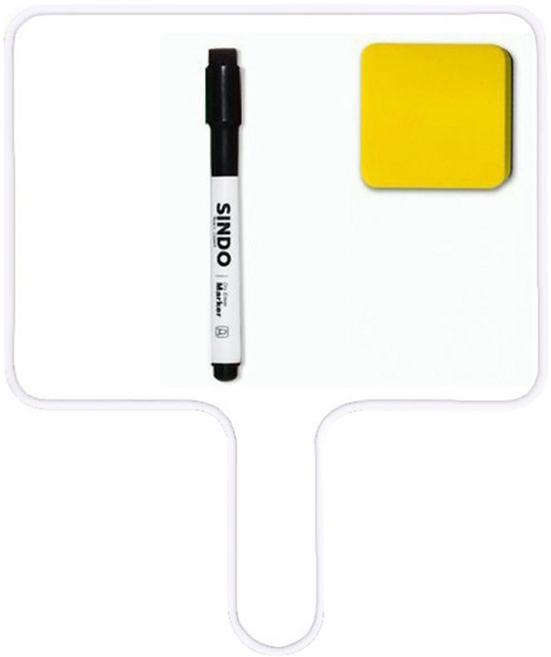 라이크존 깔끔한 화이트보드판 화이트 + 펜슬 + 지우개 세트, 1세트