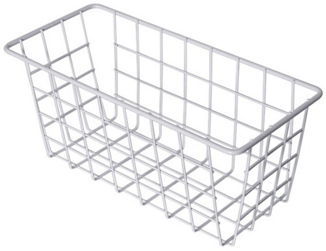 제이라이프 크립토 욕실 다용도 바구니 소형, 화이트, 1개