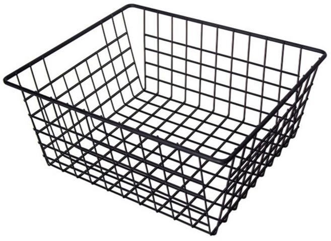 제이라이프 크립토 욕실 다용도 바구니 대형, 블랙, 1개