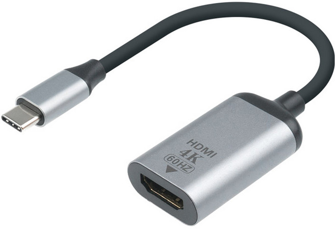 Coms 4K 60Hz UHD USB 3.1 Type C 轉 HDMI 轉換器連接線 20cm, TB398, 1個