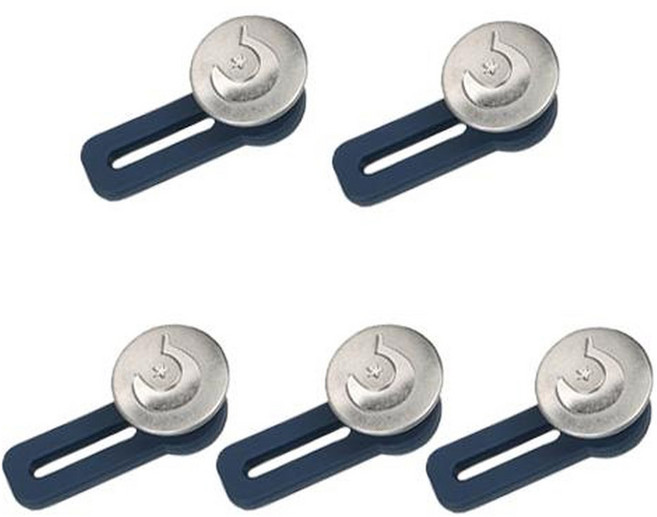 셀리빙 청바지 허리늘리기 요술단추, 스타실버, 5개