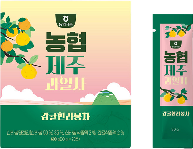 농협식품 제주 과일 감귤 한라봉차 20p, 600g, 1개