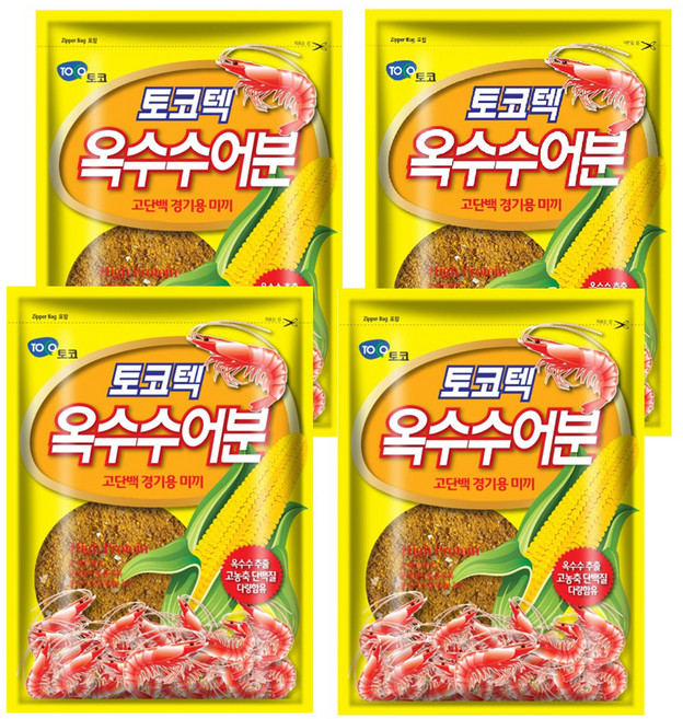 토코텍 토코 옥수수어분 떡밥, 450g, 4개