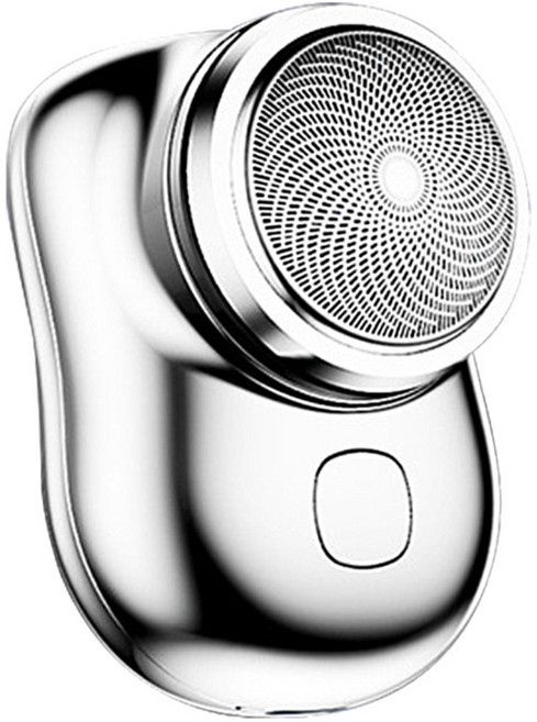 코비 휴대용 충전식 미니 면도기, 메탈 실버, CMSH3