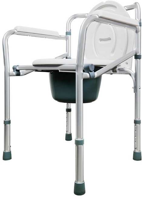 접이식 이동식 좌변기 스틸 JOA-QCF40, 1개, 실버