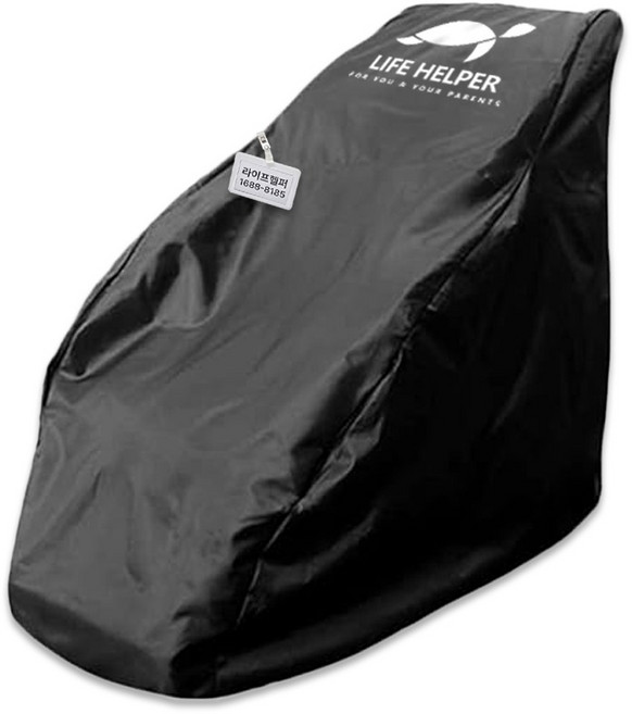 라이프헬퍼 휠체어 풀 특수 코팅 방수 레인커버 중 700 x 1050 x 1080 mm + 보관 네임텍 세트, 1개