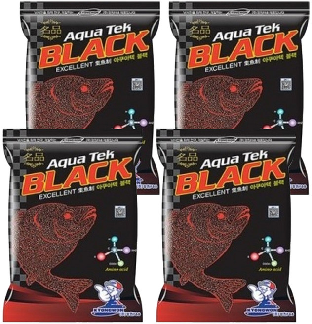 경원산업 아쿠아 블랙 떡밥, 450g, 4개