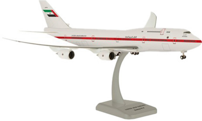 Hogan Wings 1:200 B747-8 阿聯酋航空 飛機模型 HG911090WH, 1個, 白色