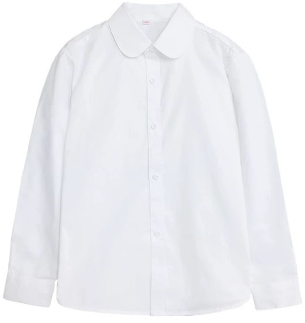 유블리 아동용 기스니 라운딩 카라 기본 와이셔츠