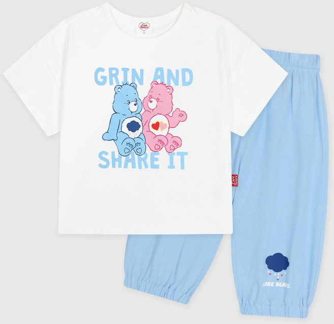 케어베어 아동용 프렌즈 이지 오버핏 상하의 세트