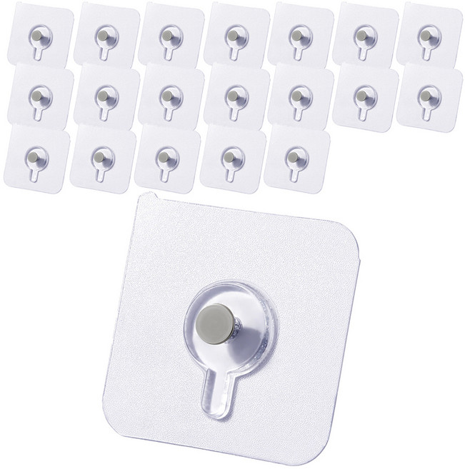 모나코올리브 무타공 액자 그림 벽시계 후크 걸이 20p 세트, 1세트