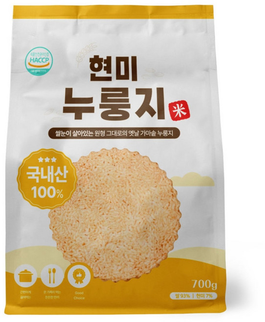 매홍 현미 누룽지, 700g, 1개