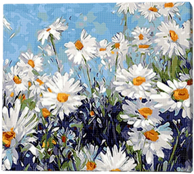 루아즈 보석십자수 DIY 키트 세트 패브릭형, 16 화이트 가든, 1세트